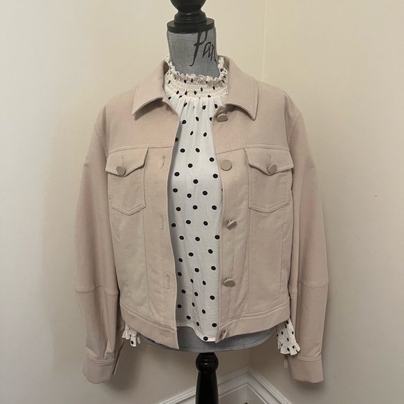 Ted Baker Light Brown Sofea Cropped Jacket with Balloon Sleeves, Size L - Picture 6 of 16